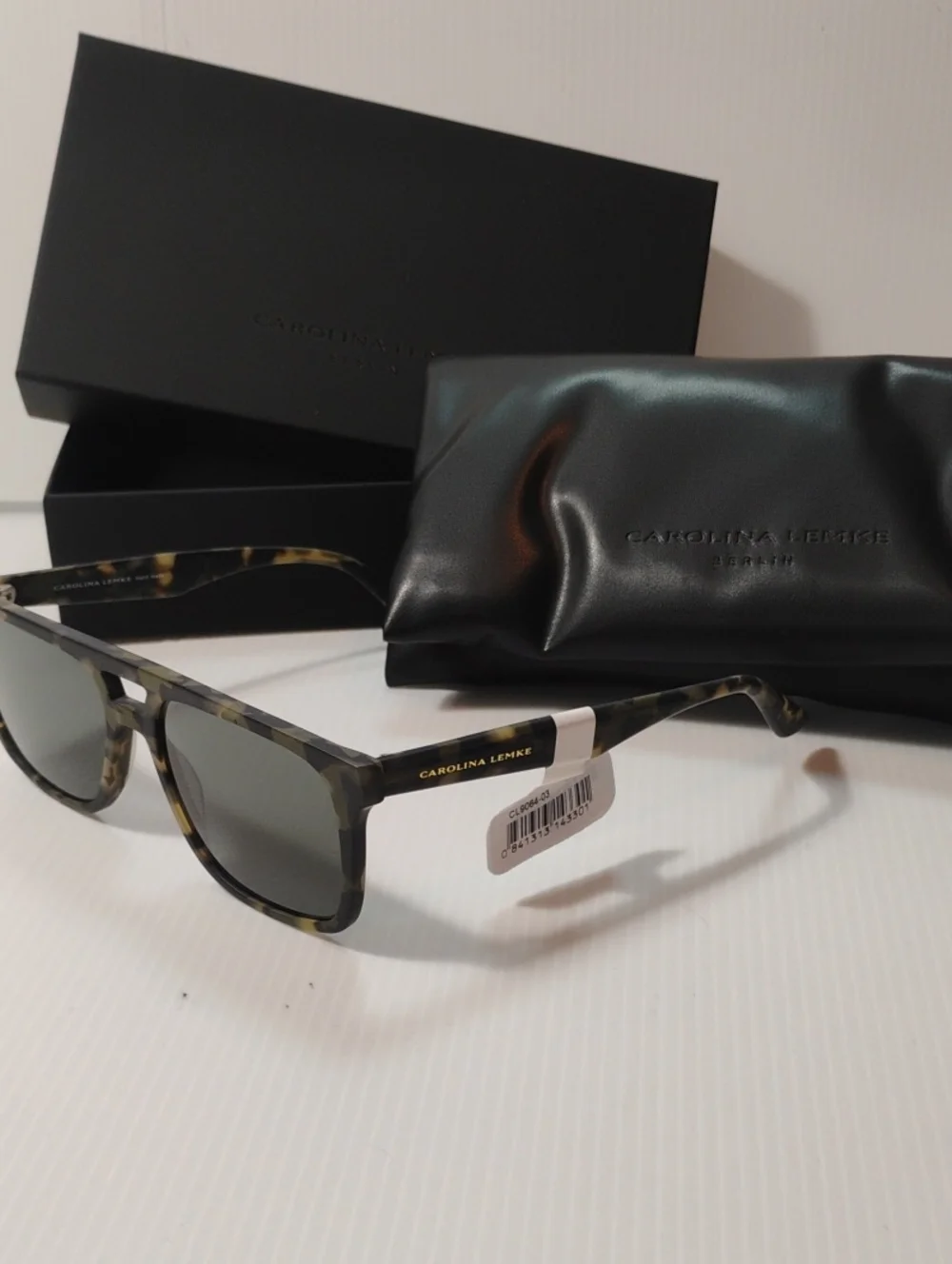 Carolina Lemke Camo Sunglasses New With Tags Full Inclusion
